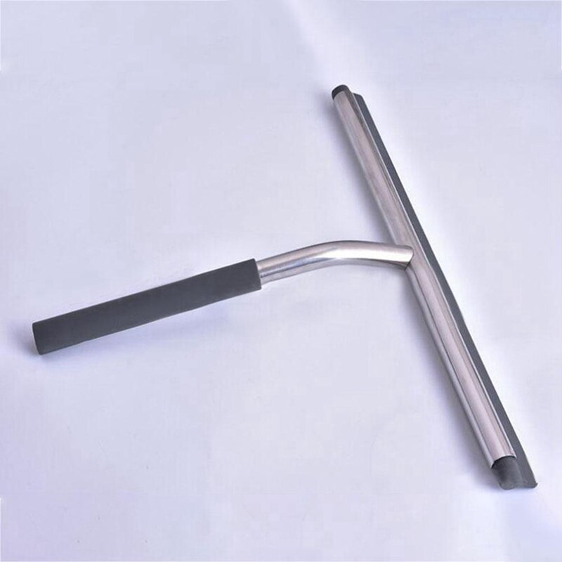 Glass Window Squeegee Cleaner Shower Bathroom Mirror Stainless Steel silicone T-Shaped Wiper