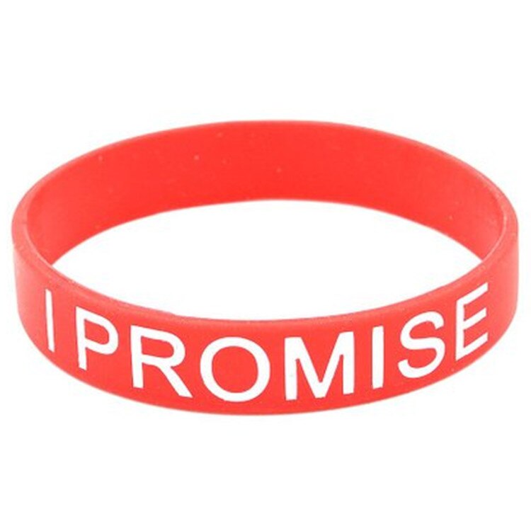 1pc mænd mand kvinder kvinde unisex ét liv én chance giv aldrig op jeg lover motivation sport silikonegummi armbånd armbånd: Sort zinkbelagt