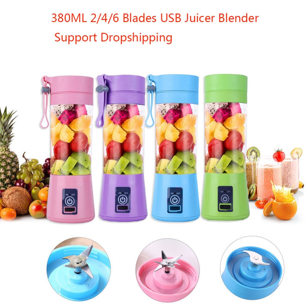 Draagbare Blender Usb Mixer Elektrische Juicer Machine Smoothie Blender Mini Keukenmachine Persoonlijke Citruspers Oranje CF18