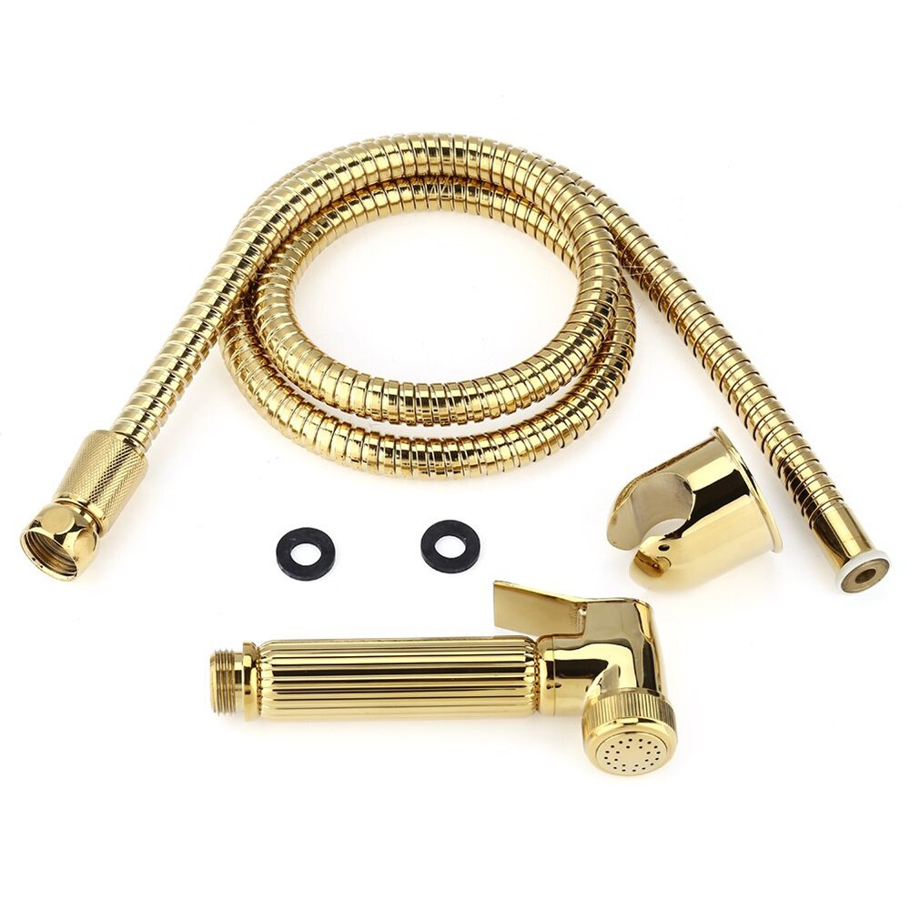 Wc Hand Held Bidet Sproeier Kit Messing Verchroomd Badkamer Bidet Kraan Douchekop