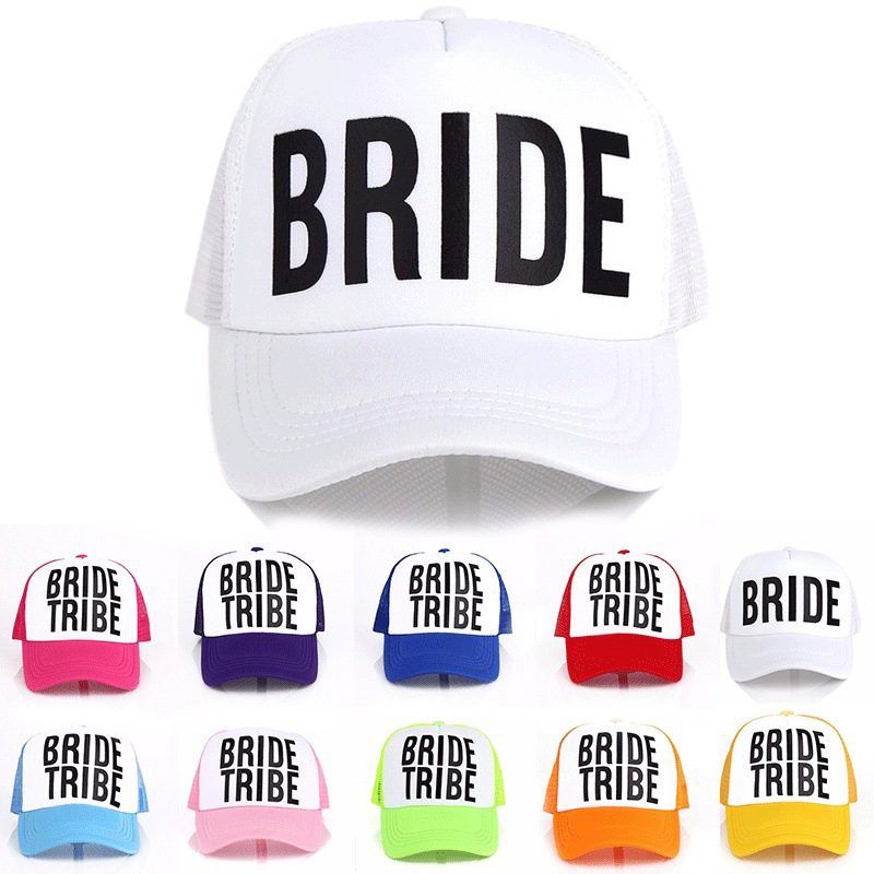 Gorra de béisbol para dama de honor, sombrero de de despedida de soltera, decoración de equipo, novia para ser, decoración de boda, malla, camionero, ZZ-342
