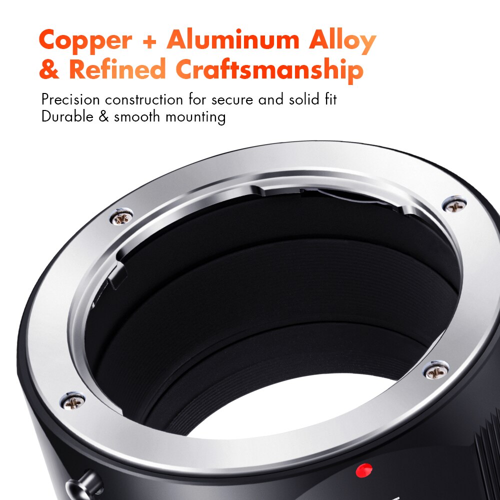 K & F CONCEPT-adaptador de montaje para cámara Contax Yashica CY C/Y, para Contax Yashica a Sony E