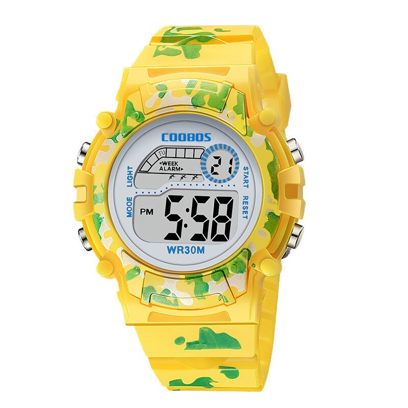2020 esportes criança relógio eletrônico multifuncional à prova dwaterproof água digital crianças relógio colorido led menino meninas relógio de pulso reloj infantil