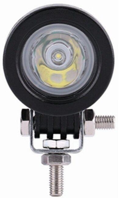 Yait pyöreä 10w led työvalo neliö 12v led traktorin työvalot offroad ajo 4 x 4 mönkijä auto moottoripyörä led valot kuorma-autolle: 1 kpl pistepyöreä