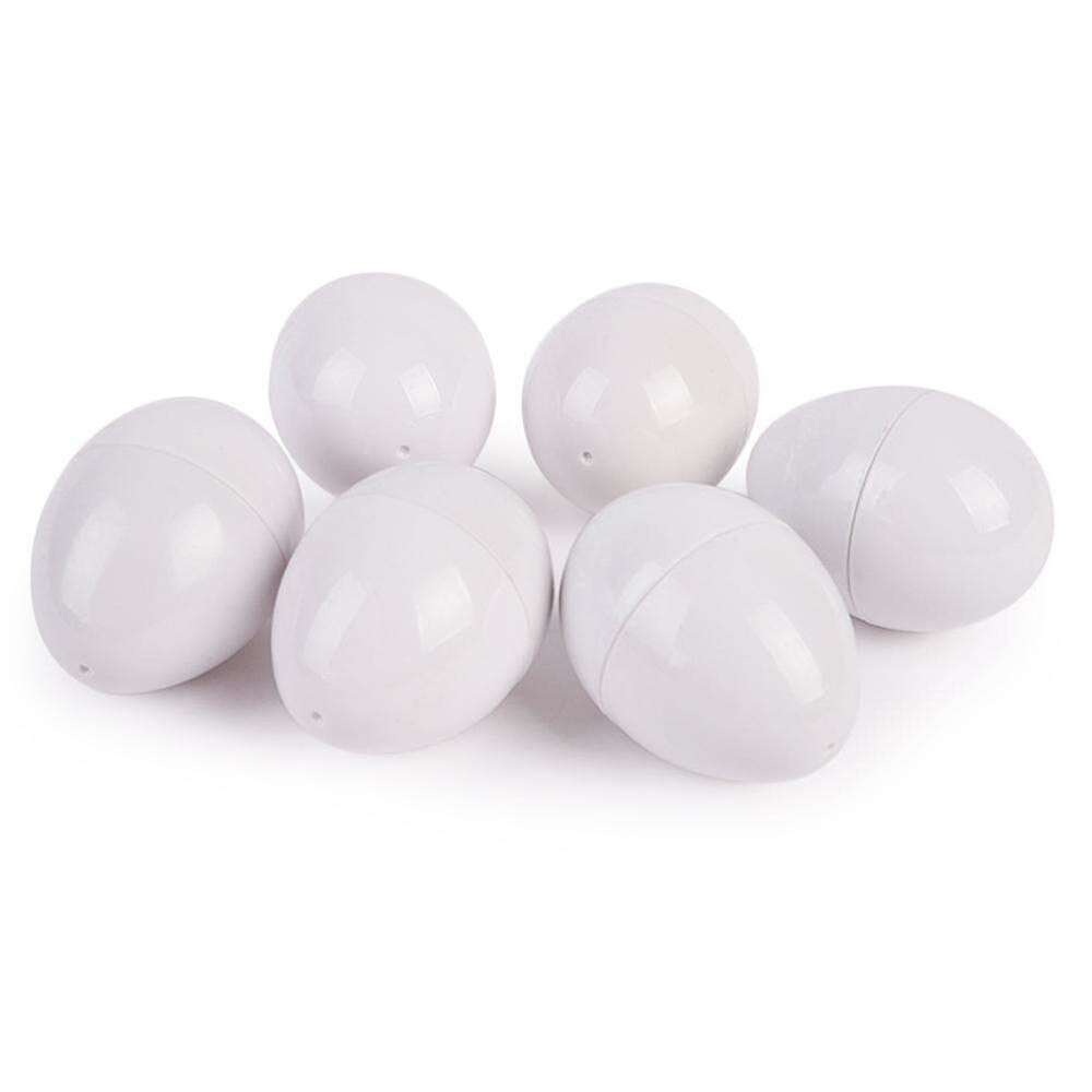 6 huevos enteros/juego de Color y forma juguetes para niños reconocer forma de Color que combina huevos al azar Color aprendizaje y educación de juguete de plástico