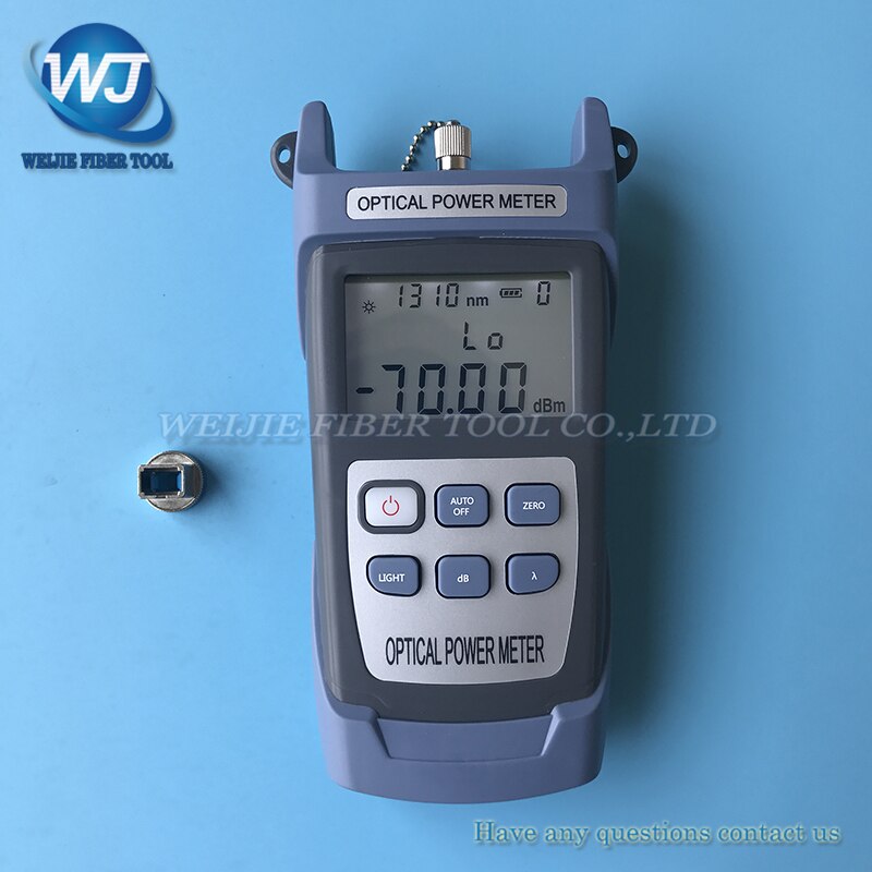 FTTH Fiber Optical Power Meter KING-60S Fiber Optical Cable Tester -70dBm~+10dBm SC/FC Connector