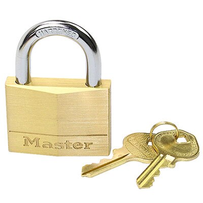 Master Lock Massief Messing Hangslot Outdoor Indoor Waterdichte Keyed Lock voor Rugzakken, Aktetassen, Tackle dozen, kluisjes sloten: 150