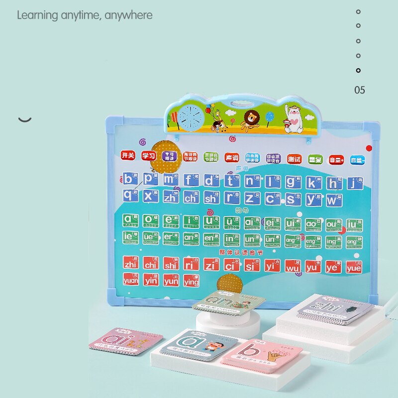 Children pinyin multifunctional point reading machine with sound children pinyin reading training early educational learning mac