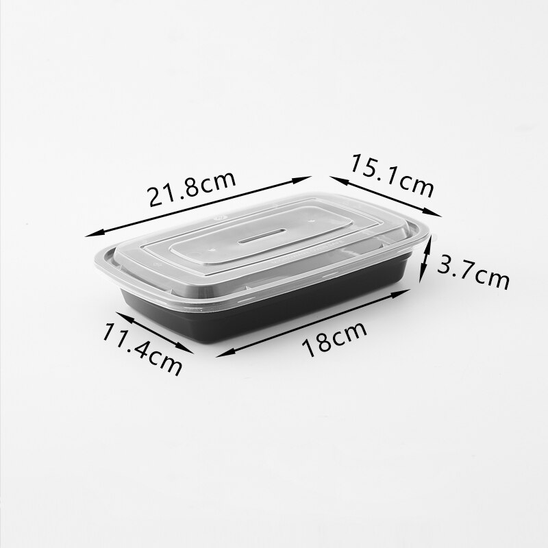Disposable lunch box: F750 black 50sets