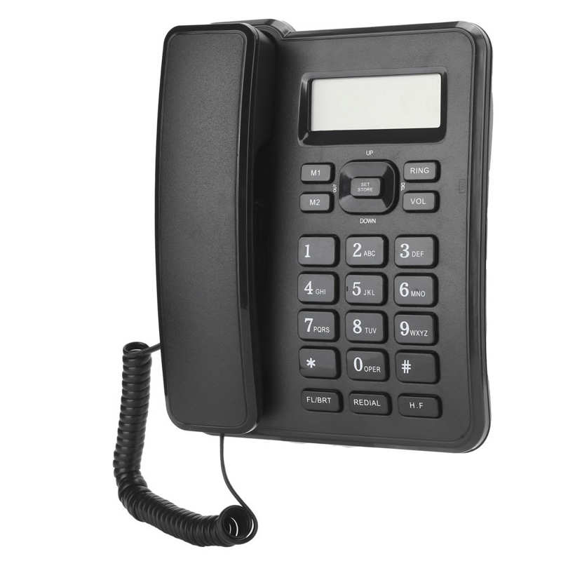 KX-T6001CID Vaste Telefoon Thuis Bedrade Vaste Business Kantoor Snoer Desk Telefoon Black