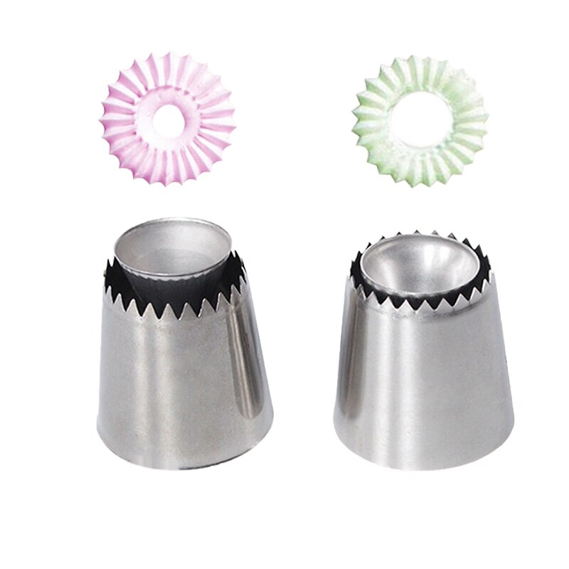 Cake Nozzle Stainless Steel Icing Piping Nozzles Cream Beak Pastry Puff Cream Injector Cake Decorating Tool