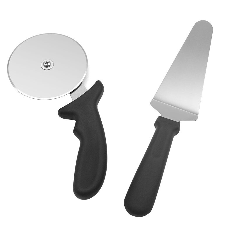 Stainless Steel Pizza Cutter Double Roller Pizza Knife Cutter Pastry Pasta Dough Crimper Kitchen Pizza Tools