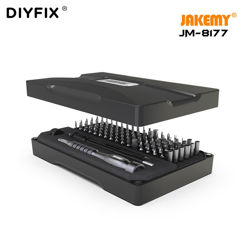 Jakemy-8177 Multifunctionele Magnetische Schroevendraaier Set Precisie 93 Driver Bits Socket Hex Torx Dring Voor Iphone Tablet Reparatie Tool