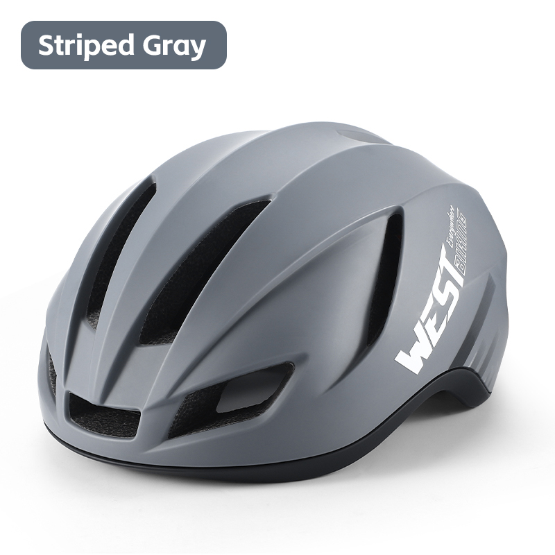 West Biking Cycling Aero Helm Mtb Enduro Racefiets Geïntegreerd Lichtgewicht Helm Mannen Vrouwen Multicolor Aerodynamische Veiligheidskappen: Black