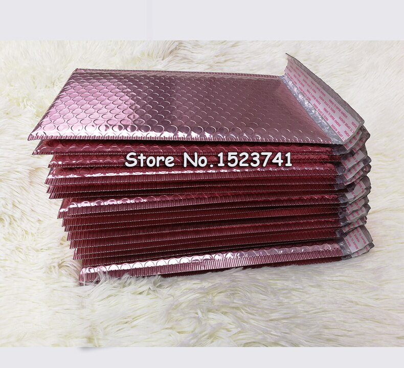 10pcs 15x20+4cm Rose Gold Bubble Envelop/Rose Gold Foil Bubble Mailer for Packaging &amp; Wedding Favor Bag&amp;Mailing Envelopes