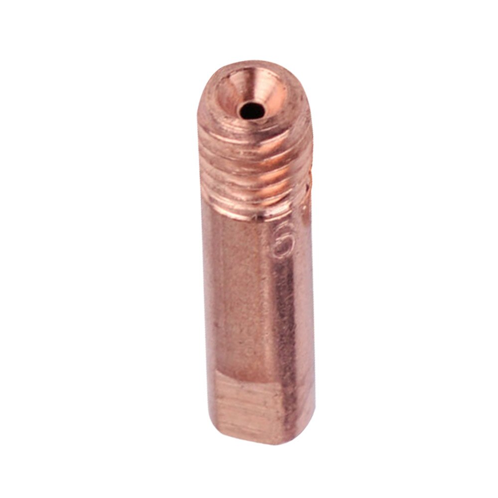 Practical 20pcs 0.9 X 24mm MB-15AK MIG/MAG Welding Torch Contact Tip High Reliability Copper Gas Nozzle Parts