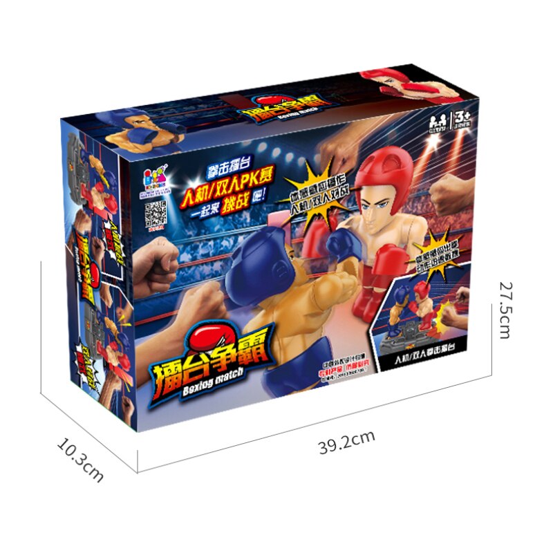 Remote Sensing Fighting Robot Boxing Fighting Double Game Interactive Educational Electric Children's Remote Control Toys