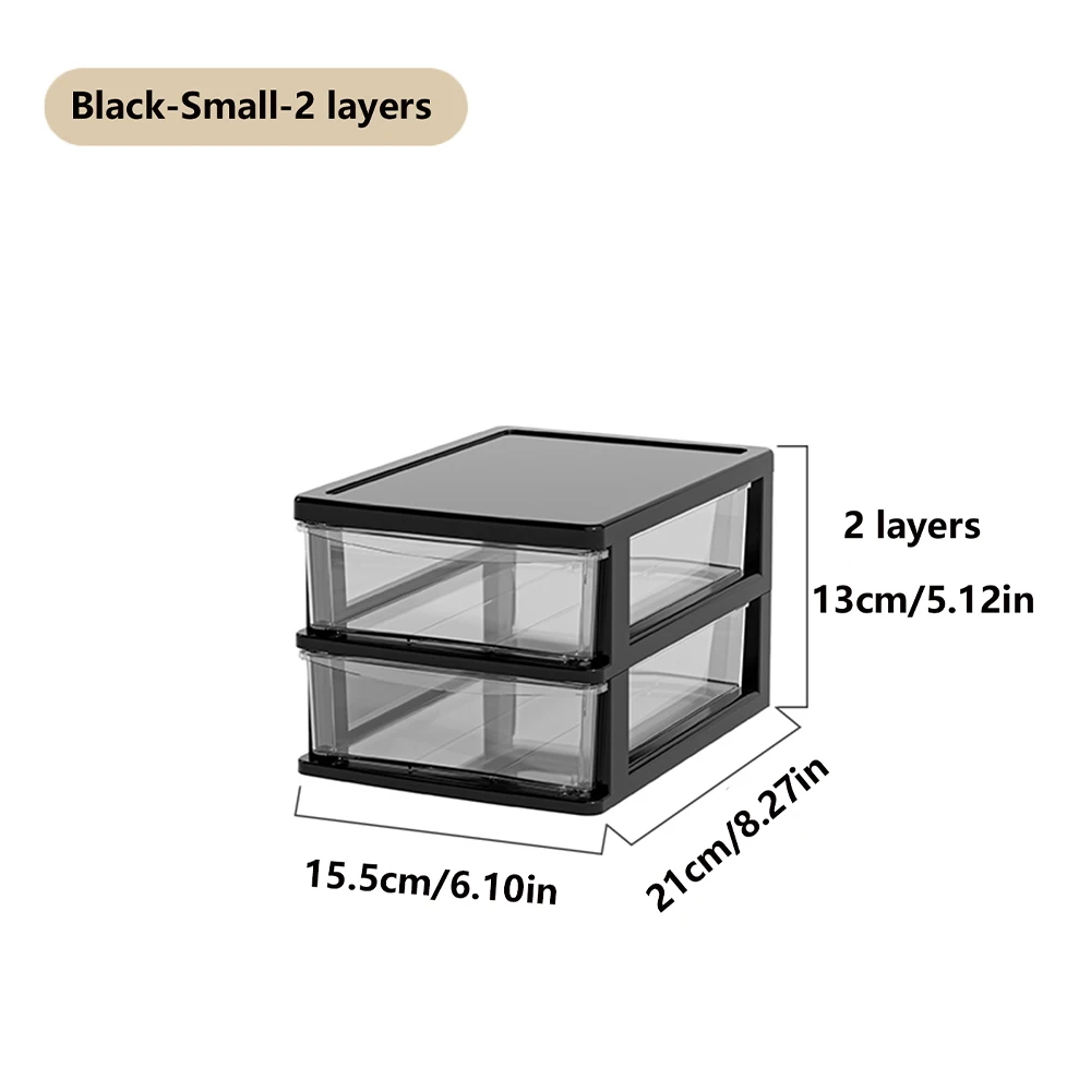 2-6 Layers small Desktop Storage Box with Drawer Heightened Table Organizer Plastic Office storage cabinet for home Stationery: green