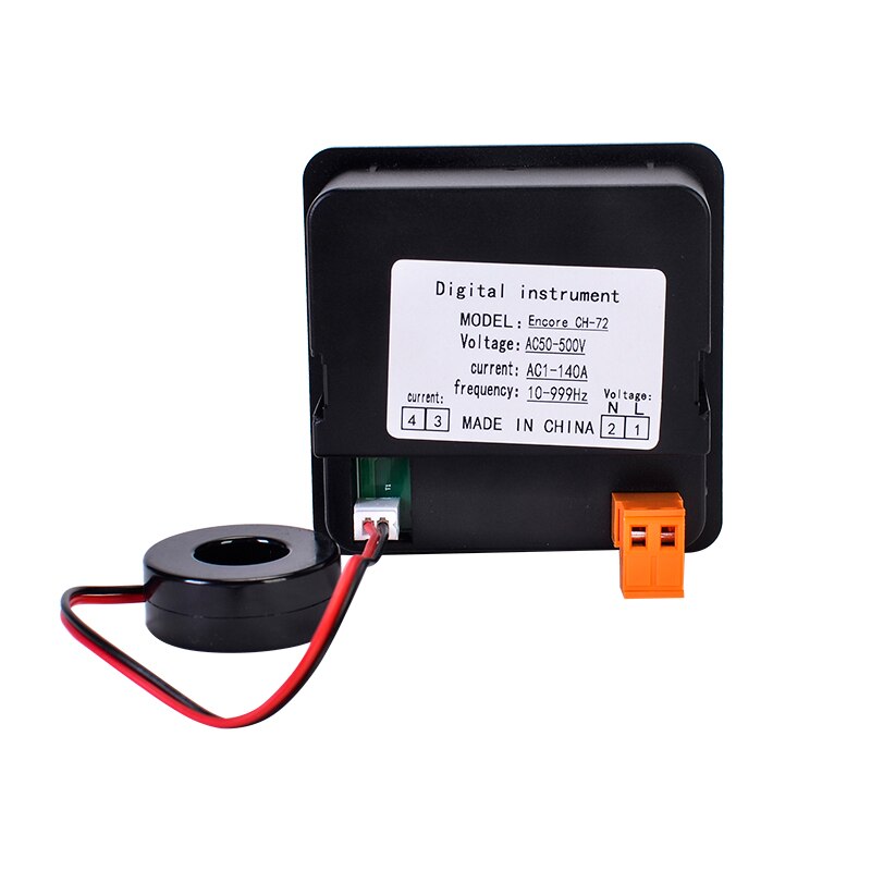 Ac Stroom Spanning Frequentie Digitale Display Meter Digitale Voltmeter Amperemeter AC50-500V AC1-140A 10-99.9Hz