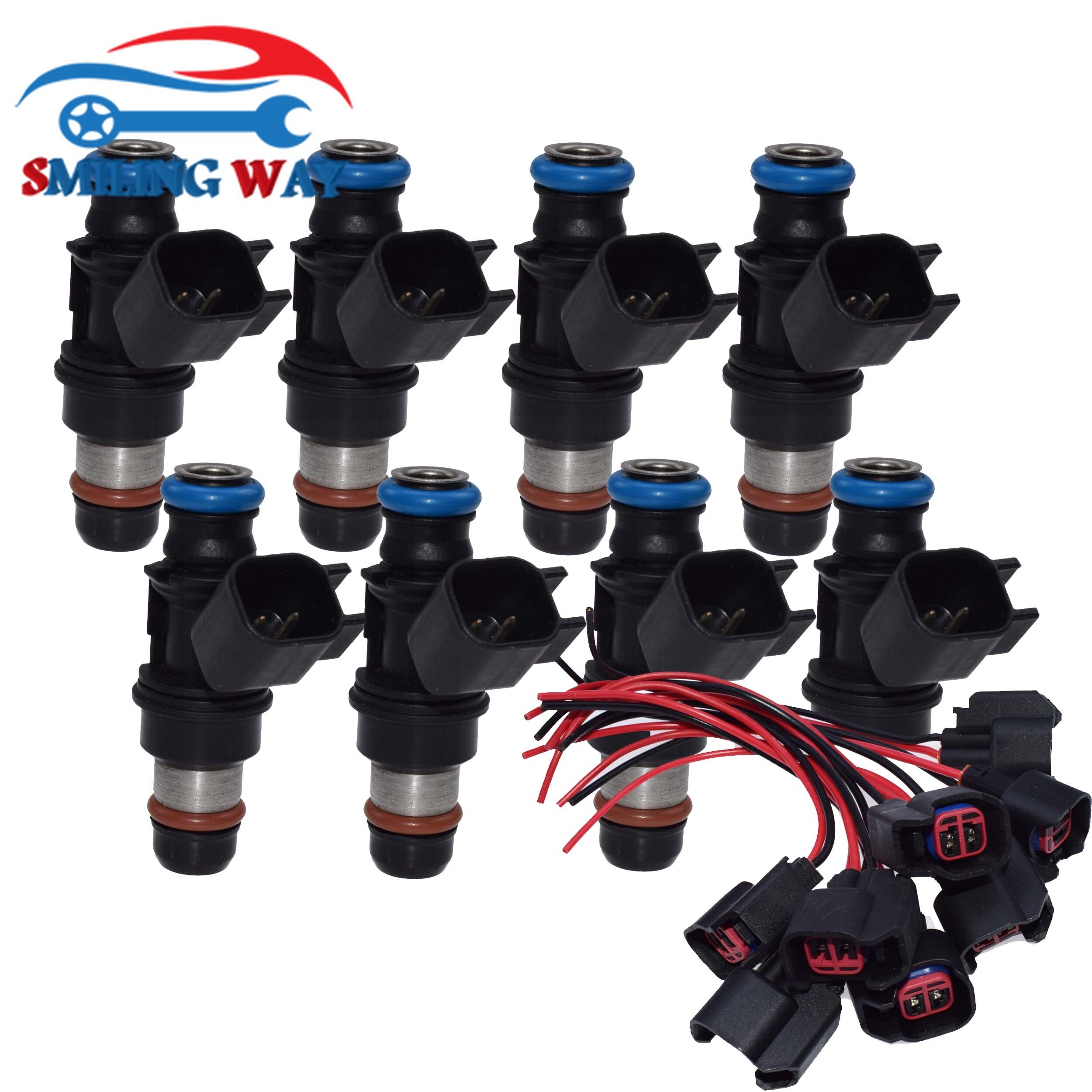 Fuel Injector & Connector Harness Plug Pigtail For Buick Cadillac Chevrolet GMC Hummer Isuzu Saab 4.8L 5.3L 6.0L OE# 12580681