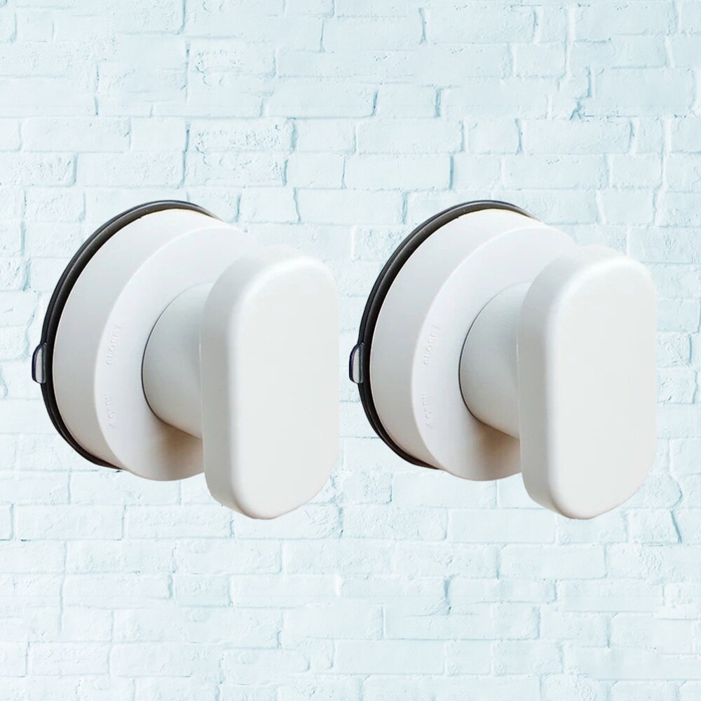 2 Stuks Wandmontage Badkamer Bad Leuning Veiligheid Grab Bar Voor Oude Mensen Badkamer Handvat Armsteun (Wit)