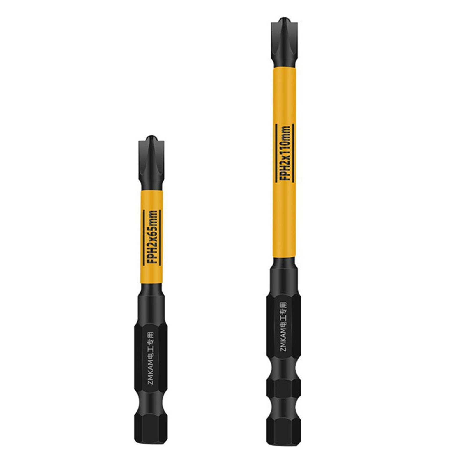 Magnetic Screwdriver Bit Nutdrivers FPH2 FPH2 65 110/150mm Electrician Special HRC60 Hardness Cross Impact Screwdriver Bits Tool