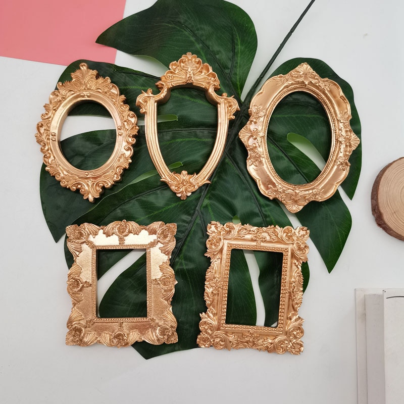 Vintage kuvakehykset hartsi mini pienet kuvat moderni sisustus valokuvaus rekvisiitta häät kehykset desk decoration ornamentti