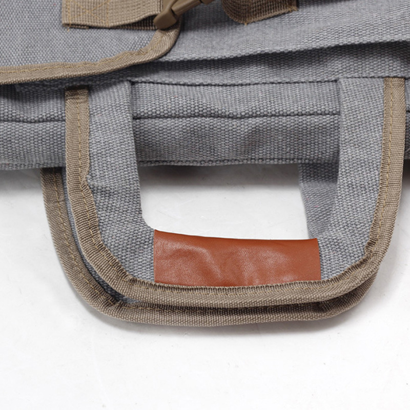 Kunst portefølje taske sag rygsæk tegnebræt skuldertaske med lynlås skulderstropper til kunstner malere studerende kunstværk grå