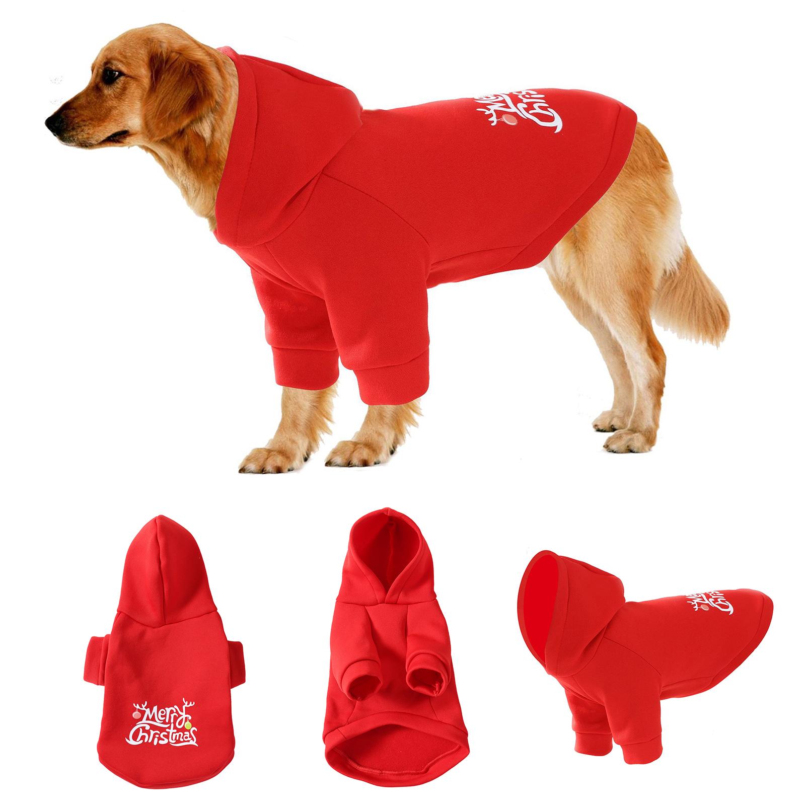 Kerst Huisdier Sweatshirt Print Hoodie Voor Honden Pet Kleding Hooded Sweatshirt Zachte Warme Hooded Winter Kat Hond Kleding Kerst