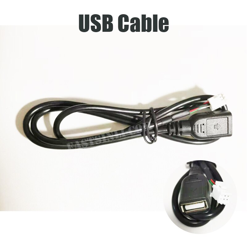 Microphone USB GPS Rear View Camera RCA Output AUX SIM Card Slot Radio Converter 16PIN 4G Power Cable For Car Navigation: USB cable