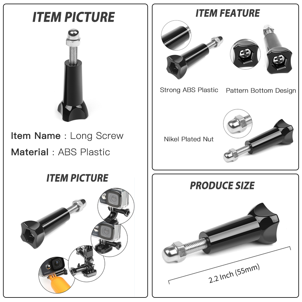 SHOOT-conjunto de accesorios para casco frontal, soporte de Base de hebilla en forma de J para GoPro Hero 9 8 7 5 Xiaomi Yi 4K SJCAM Go Pro