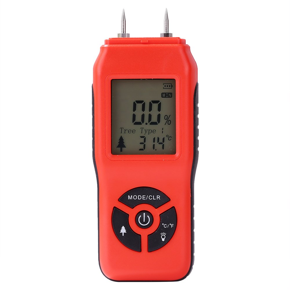 Wood Moisture Meter Humidity Tester Timber Damp Detector Paper Digital Wall Moisture Analyzer Range 2%~70%