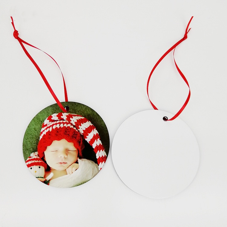 30pcs/sublimation blank heat transfer printing Christmas decoration pendant MDF two-sided 70X70cm printing DIY