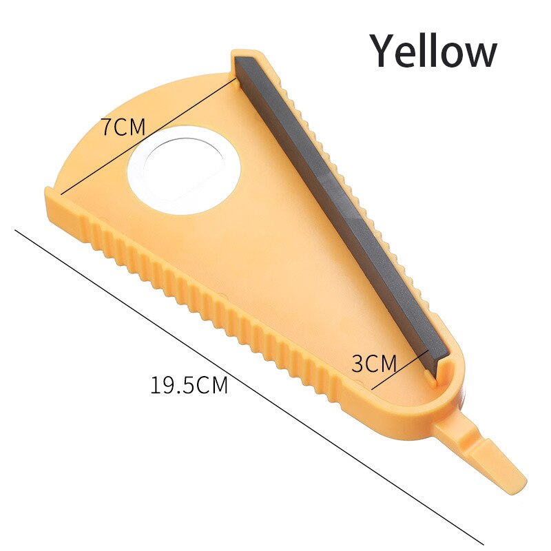 Can Opener 5 In 1 Multi Function Jar Opener Twist Off Lid Quick Opening Cooking Everyday Use Bottle Opener Kitchen Accessories: Yellow