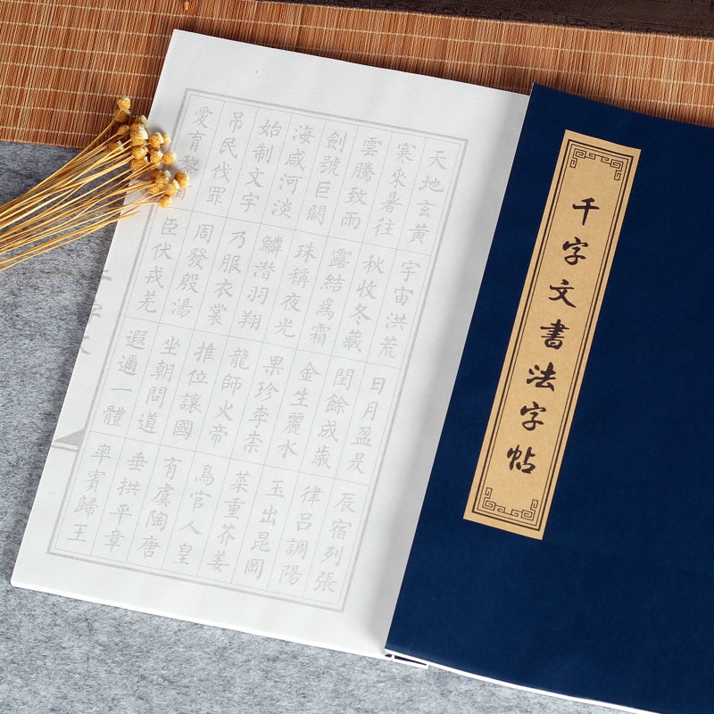 Chinese Calligraphy Copybook Small Regular Script Copying Book Running Script Scriptures Poem Copybook Calligraphy Practice: G
