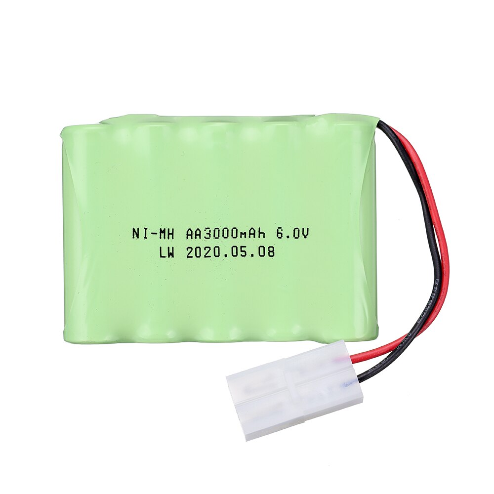 6v 3000 mah mah nimh -paristosarjaa rc -veneeseen rc -autosäiliön lelut valaistusmalli auto aa ni -mh 6v ladattava akku