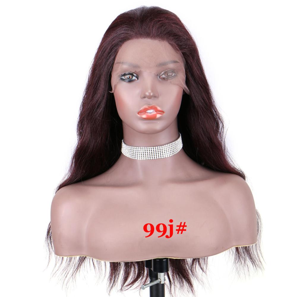 WonderLady OP430# Ombre Wigs For Women Black Brown Color Synthetic Lace Front Wigs With Baby Hair Natural Hairline Free Part 22": #99J