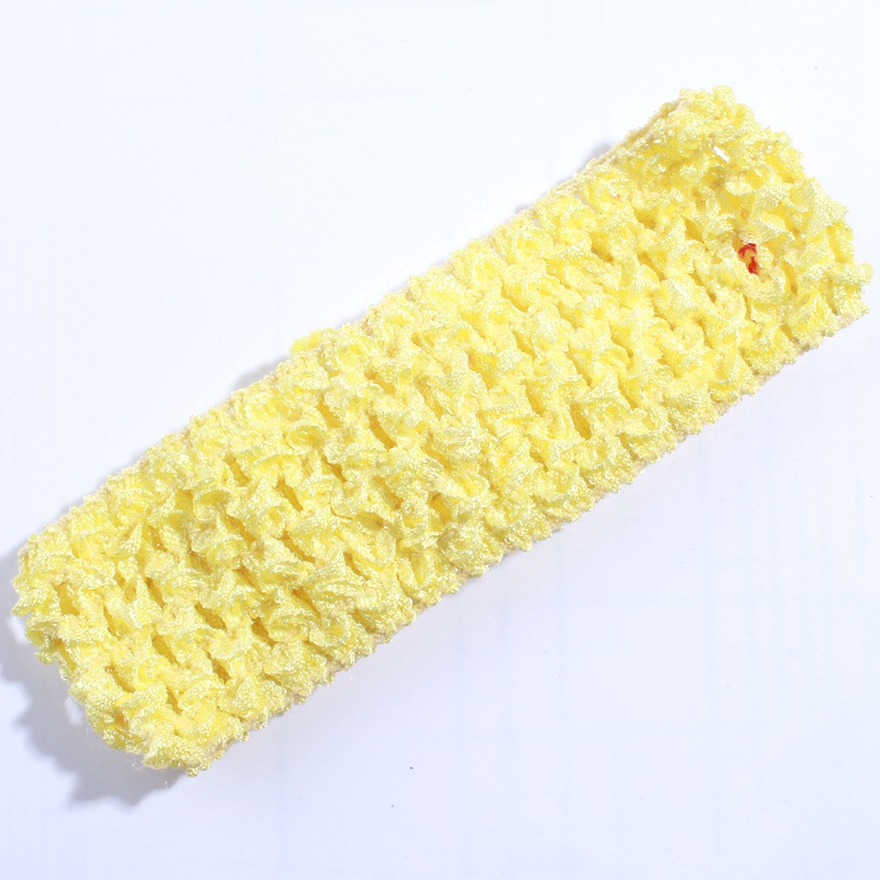 50 stk. 4cm- heklet strikk til hårtilbehør, uthult strikket pannebånd til hårbånd, hodeplagg: Lilla