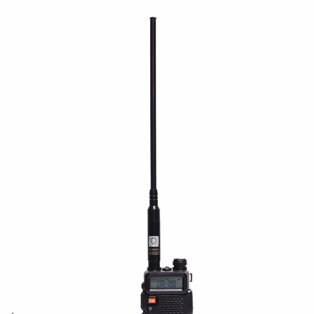 Abbree RH-660S Sma-Vrouwelijke 144/430 Mhz Dual Band Antenne RH660S Voor Baofeng UV-5R UV-82 BF-F8 UV-5RA + plus BF-888S Twee-weg Radio