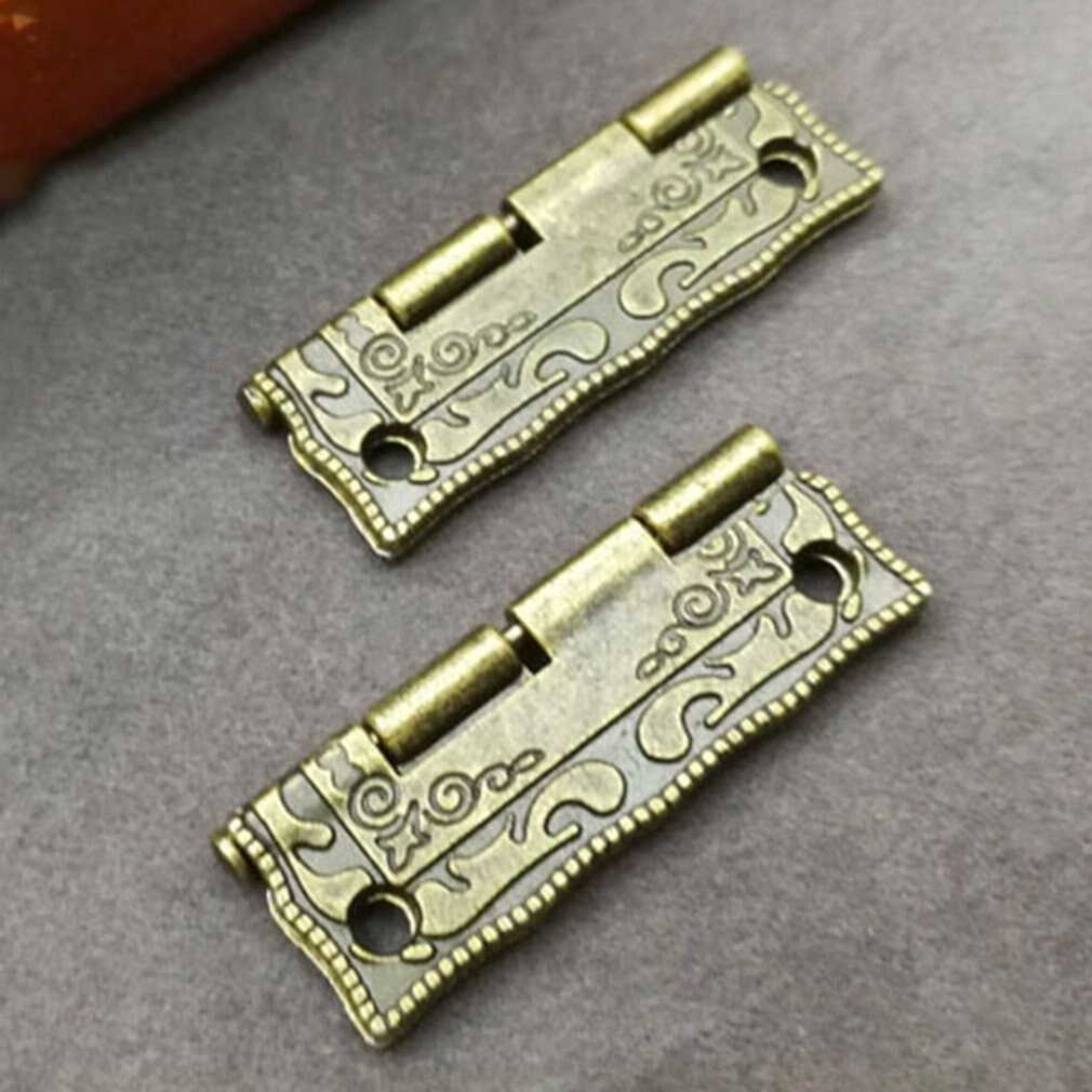 Mini Vintage Antique Carbinet Drawer Hinge Wooden Furniture Jewelry Box Brass Hinge Furniture Hinge