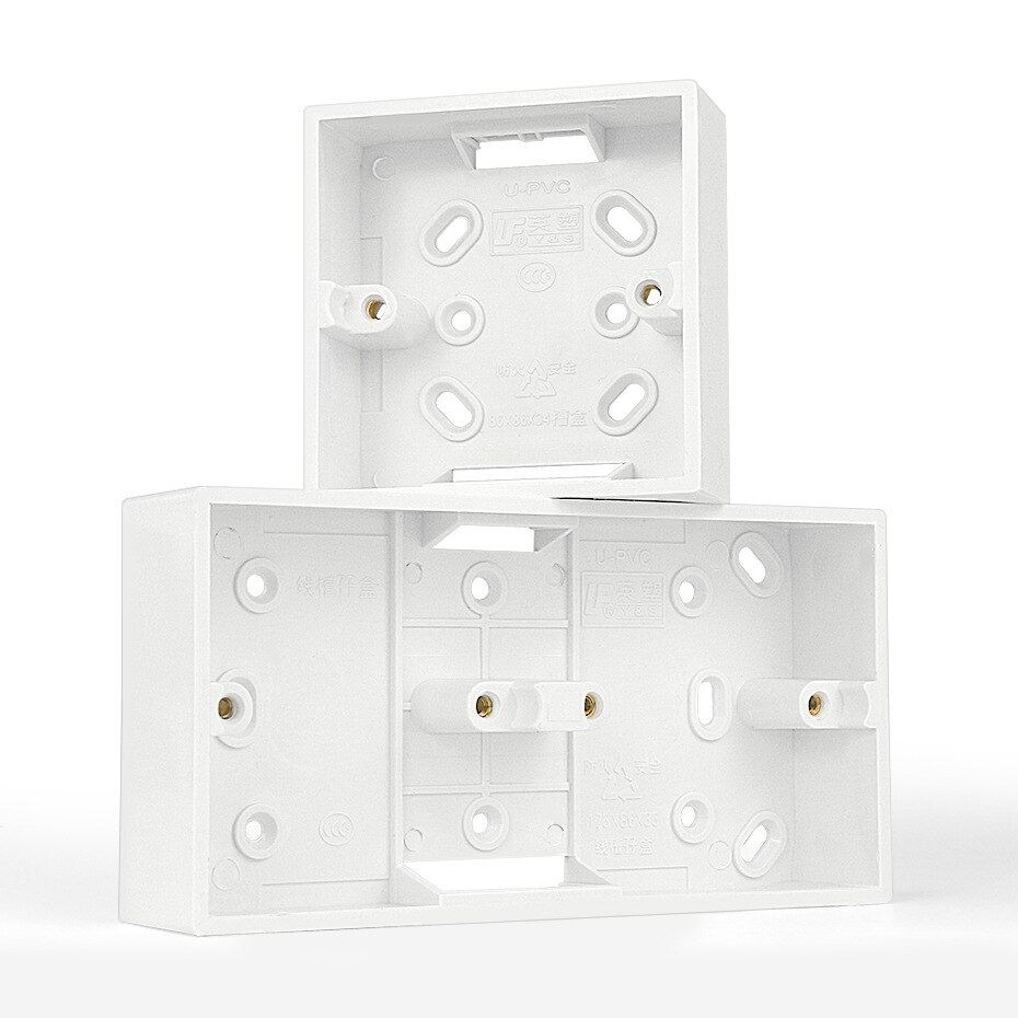 Externe Montage Schalter Kasten 86mm * 86mm * 33mm für 86 Typ Doppel Schaltet oder Steckdosen Gelten für Jede Position von Zauberstab Oberfläche