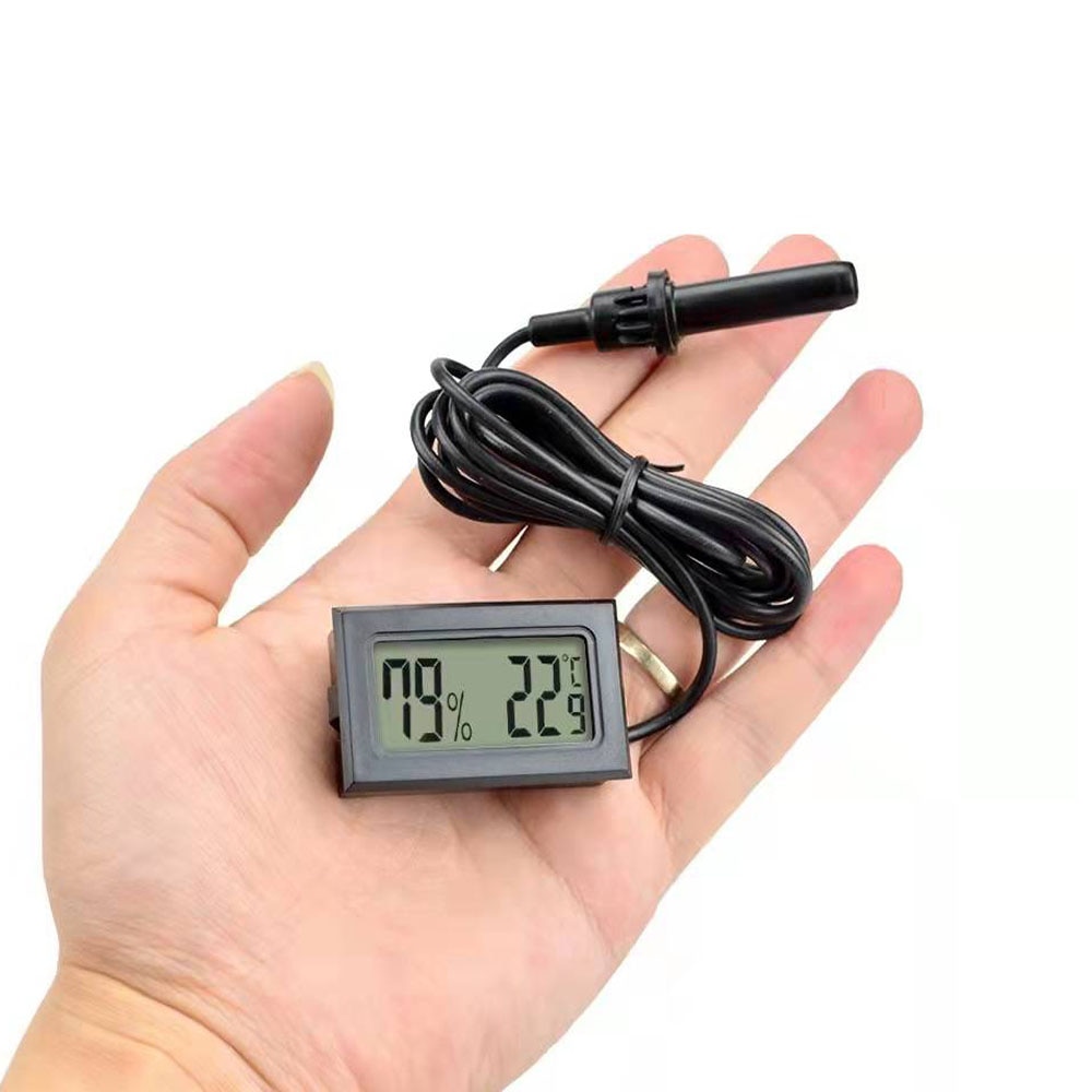 Mini Digital LCD Indoor Outdoor Convenient Temperature Sensor Humidity Meter Thermometer Hygrometer Gauge With Instruments Probe