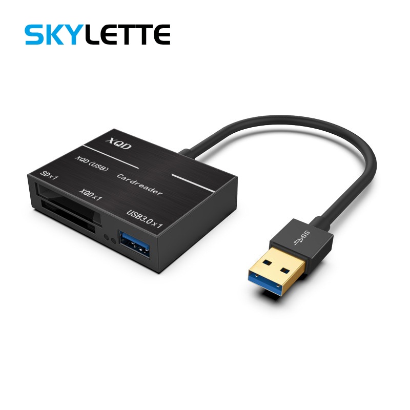 Alt-i-et xqd sd-kortlæser op til 500mb/ s højhastigheds xqd 2.0 usb 3.0 hub kamera kit adapter til sony m/g series nikon  d4/d5/d500