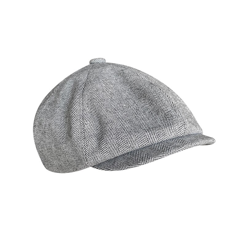 Big Large Newsboy Cap Men's Retro Herringbone Cotton 8 Panel Hat Casual Baker Boy Caps Gatsby Hat Boina Beret for Male BJM55