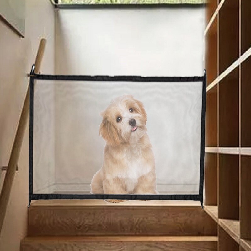 Z30 Dog Gate The Ingenious Mesh Magic Gate Pet Gate For Dogs Safe Guard And Install Dog Safety Enclosure Dog Fences