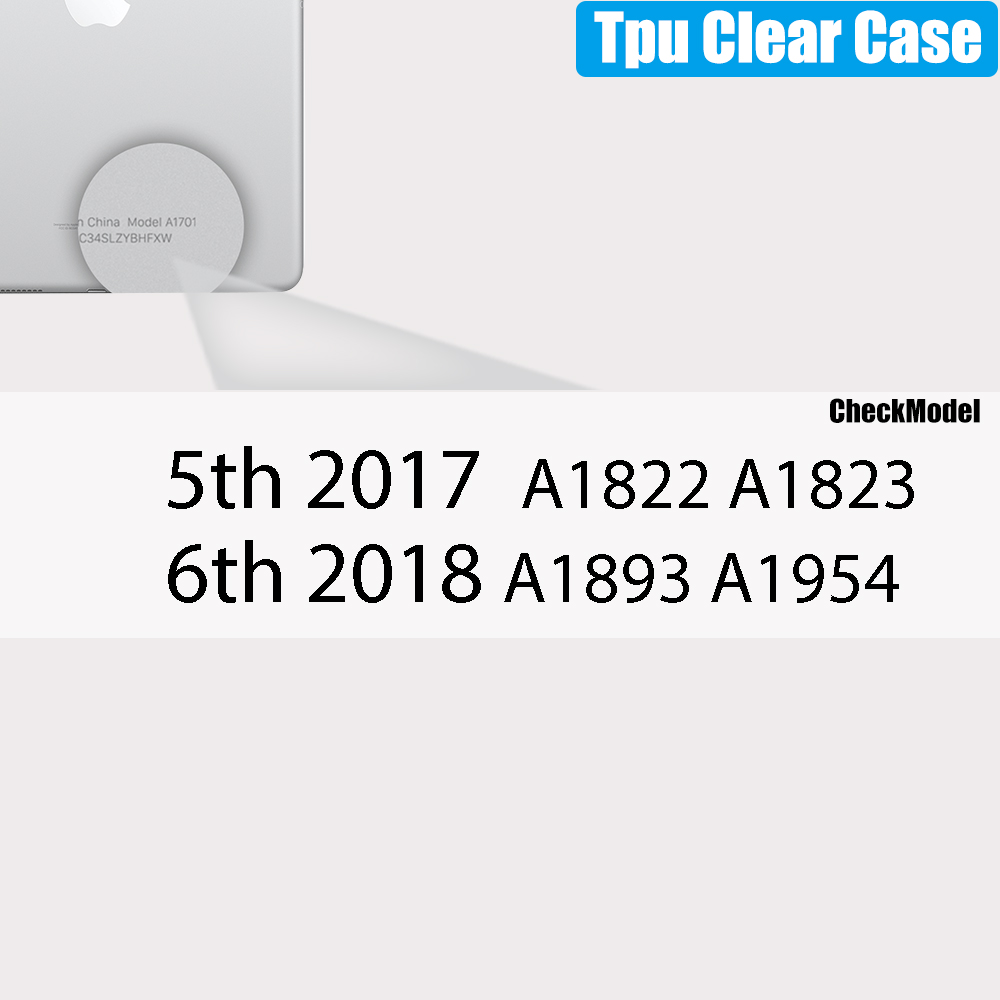 TPU Doorzichtige Hoes Voor Ipad Pro 11 12.9 10.5 9.7 9e Generatie Mini 6 Air 5 4 2 1 10e 8 7 5 Protect Funda Ipad Accessoires: Blauw