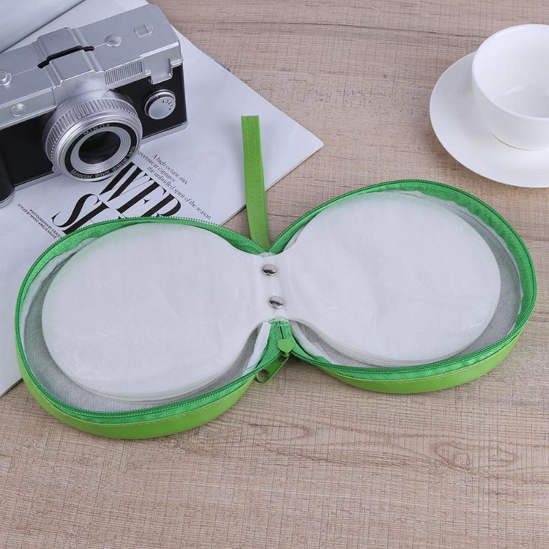 24Pcs Cd Case Draagbare Watermeloen Patroon Disc Capaciteit Dvd Cd Opslag Houder Carry Organizer Mouwen Wallet Cover Bag Box