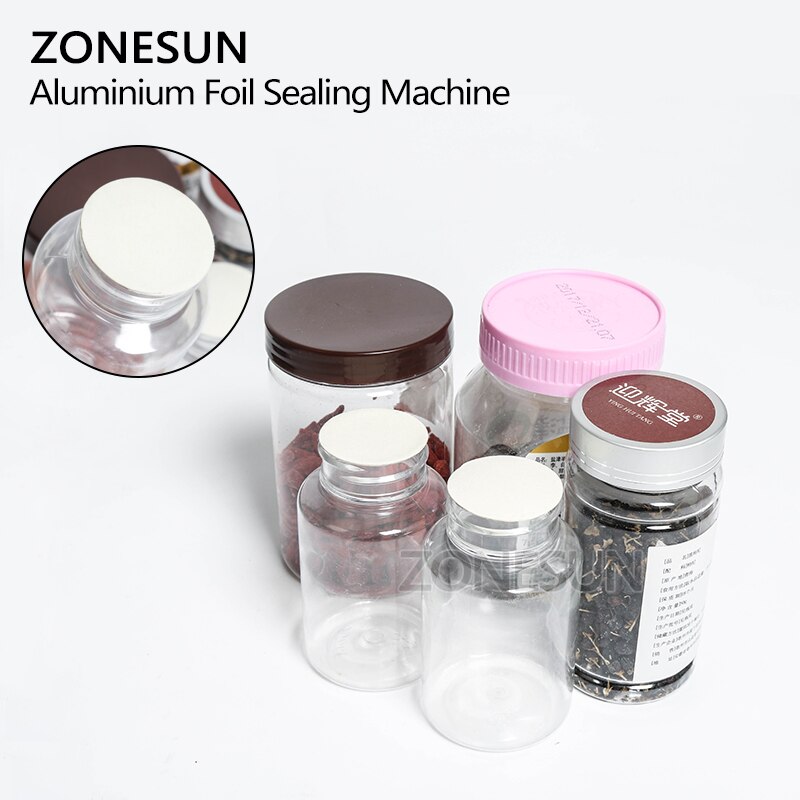 ZONESUN Portable Induction Sealing Machine Aluminum Foil Capper Honey Packaging Equipment Bottle Sealing Machine