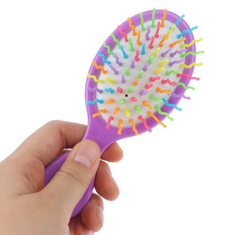 Baby Hair Comb Candy Color Plastic Hair Brush Child Portable Travel Anti-static Comfortable Head Massager Combs