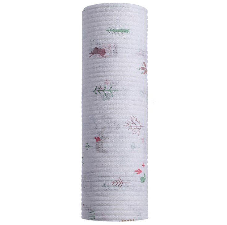 Washable printed lazy man dishcloth kitchen non-woven towel dry and wet cleaning paper to wash dishes disposable cloth: 6
